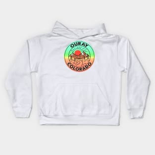 Ouray Colorado 4 x 4 ATV Hot Springs San Juan Mountains Kids Hoodie